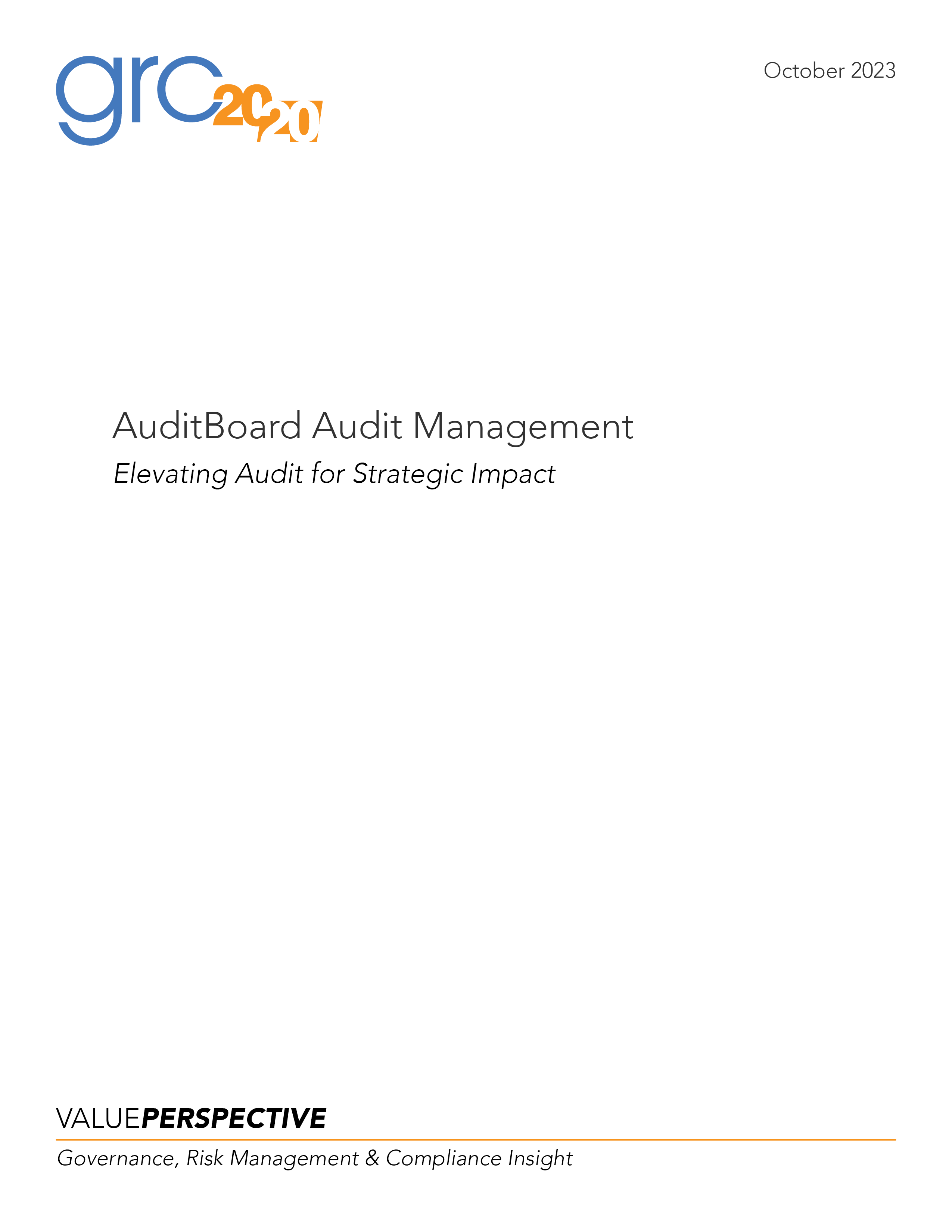 AuditBoard Audit Management  GRC 20/20 Research, LLC